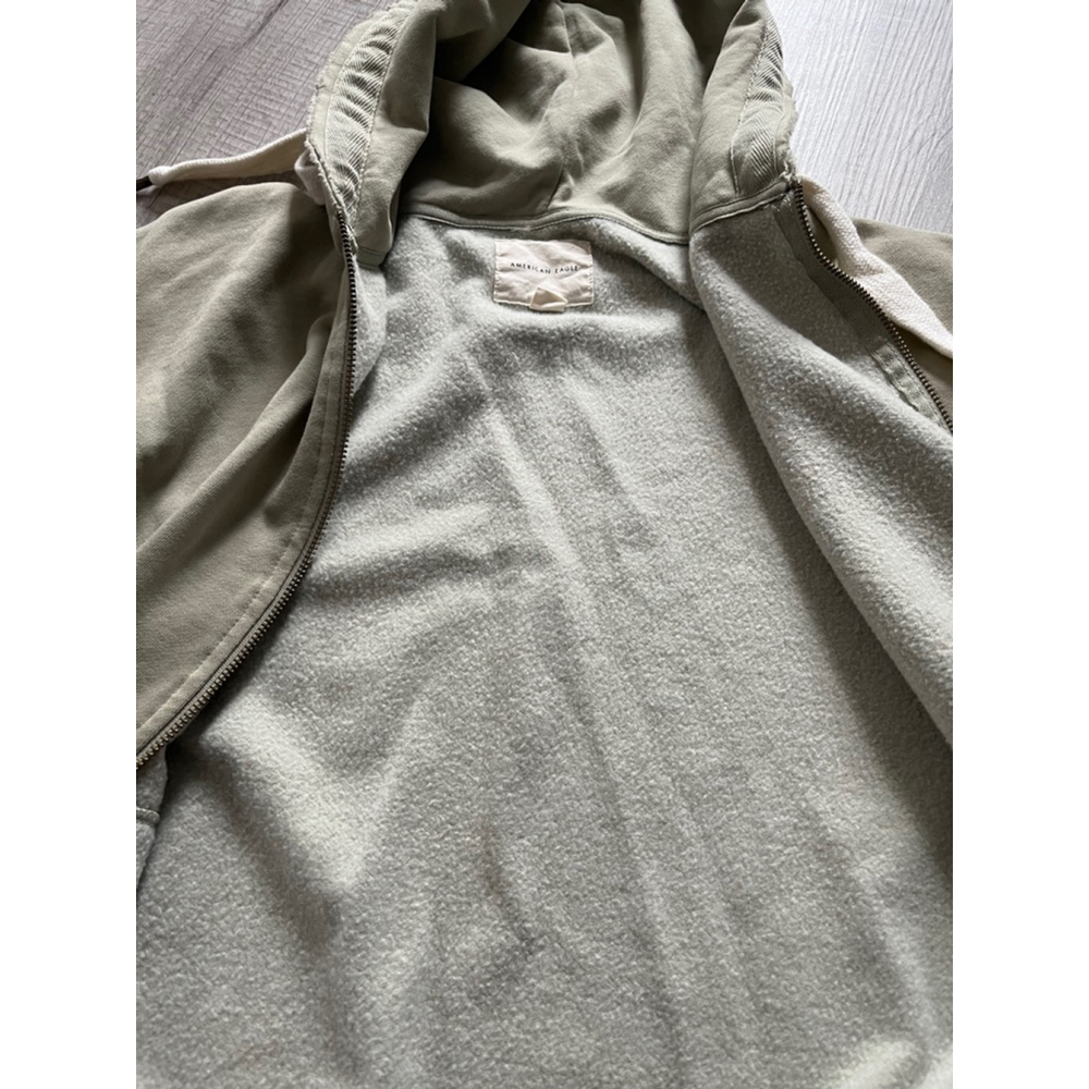 American Eagle Forever zip up oversized hoodie sweatshirt size XS - Picture 9 of 11